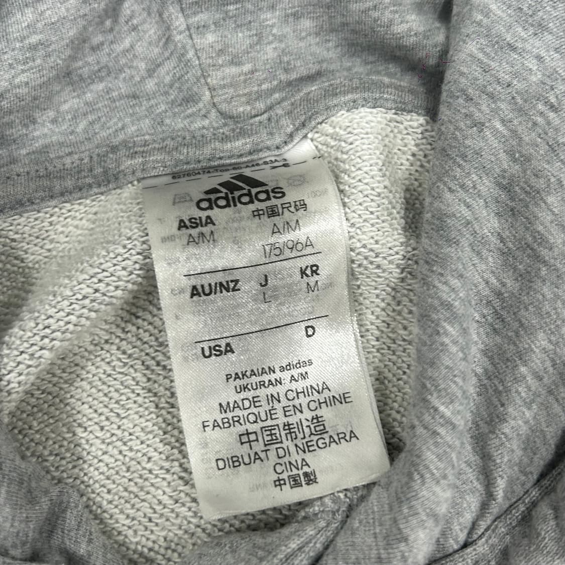 Adidas 아디다스 삼각로고 그레이 후드티 상품이미지5