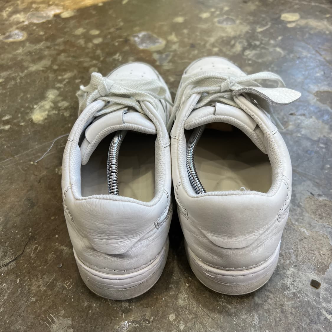 US10) 클락스 화이트 레더 스니커즈 운동화 신발 상품이미지4