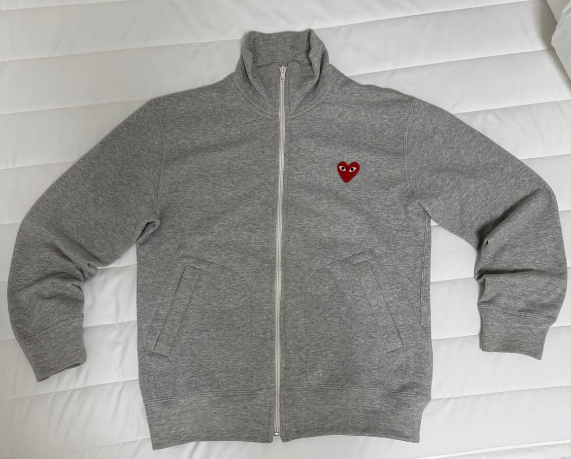 꼼데가르송 5 하트 집업 그레이 상품이미지1