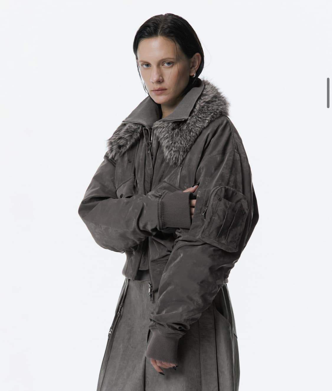 트리밍버드 fur collar ma-1 jumper 상품이미지1