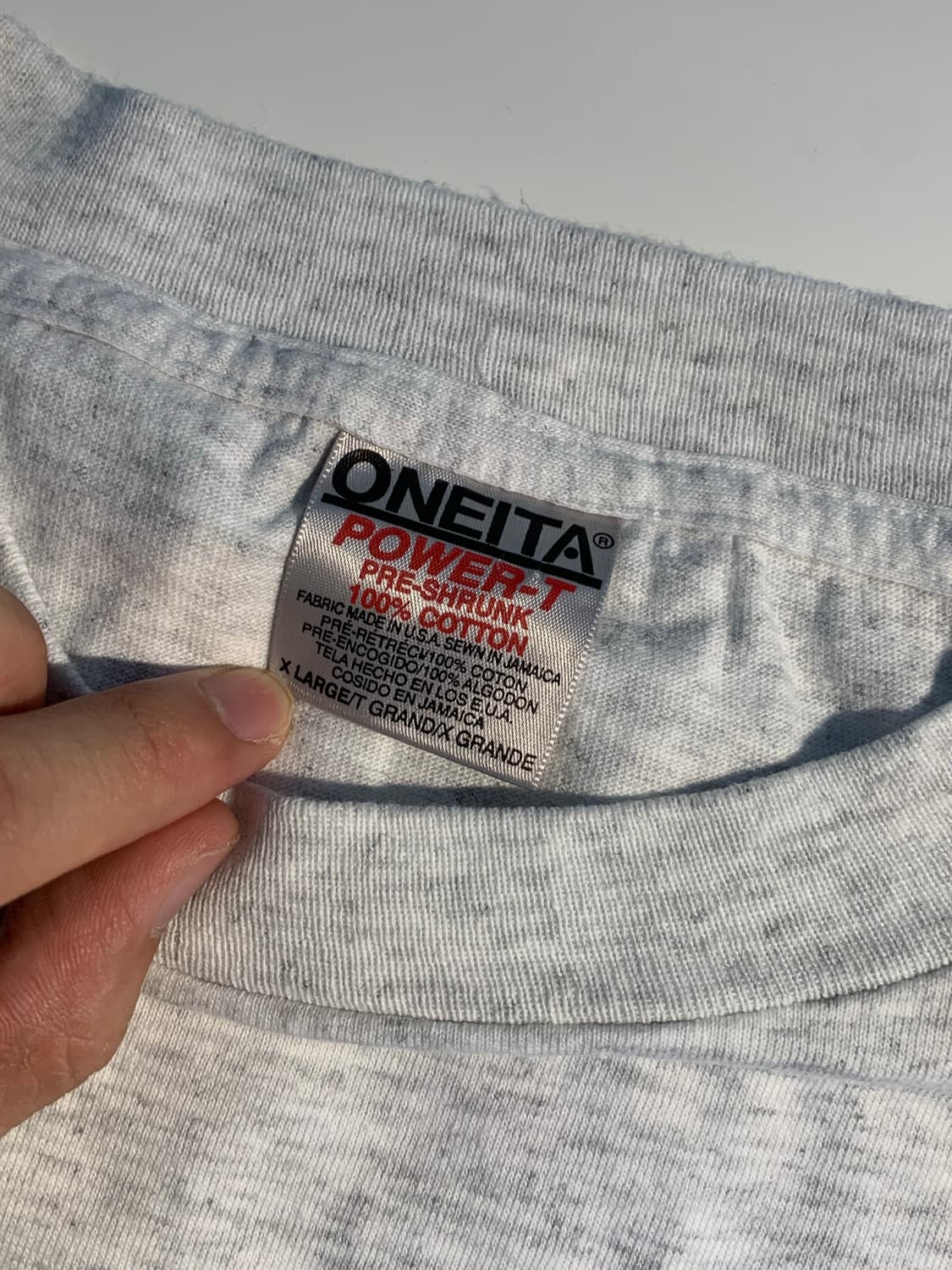 90s 미국빈티지 싱글스티치 Oneita 발리볼 백프린팅 XL 2XL 상품이미지3