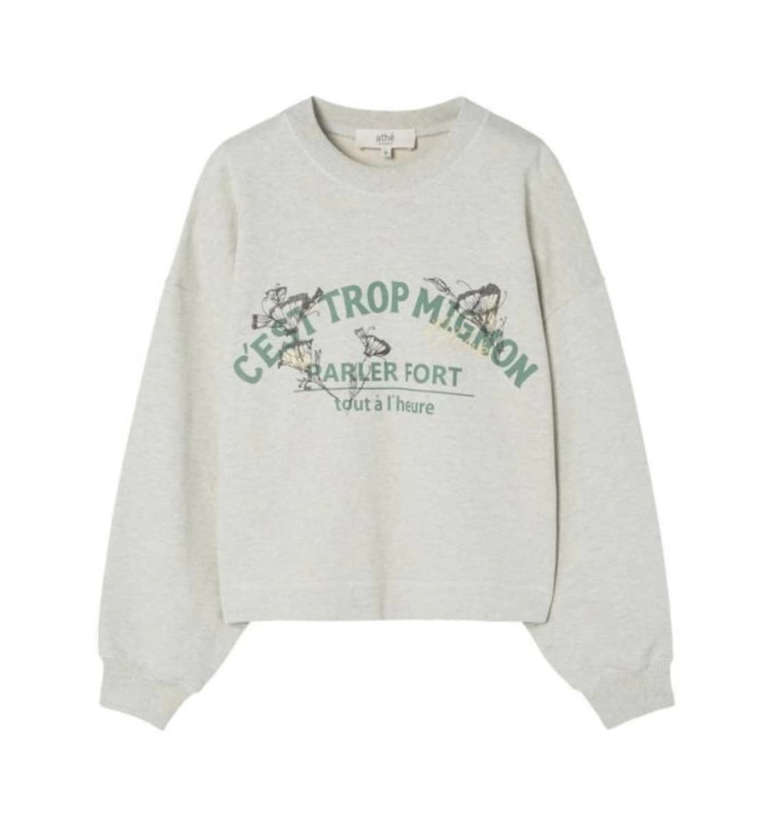 아떼 바네사브루노 크롭 맨투맨 s 상품이미지1