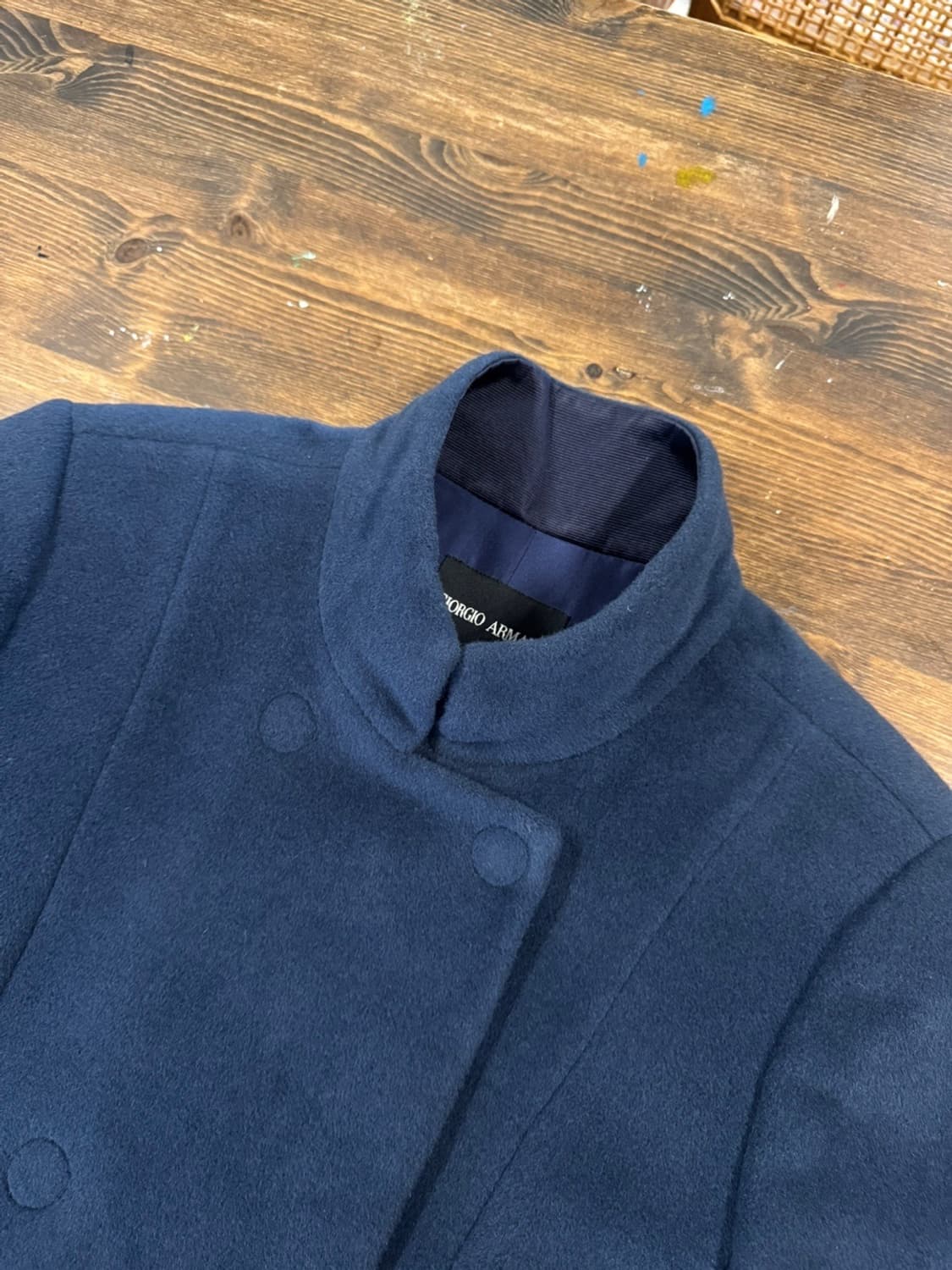 조르지오 아르마니 앙고라 울 코트 66~77 상품이미지7