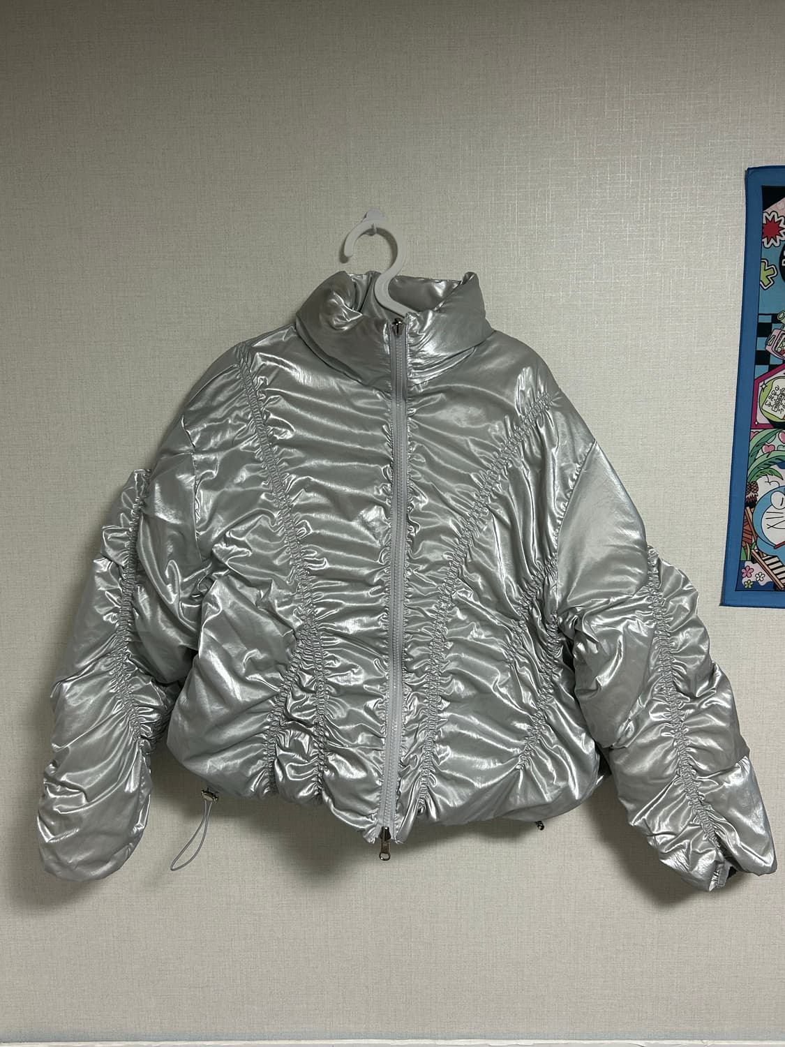 Nache 나체 글레어 리버시블 패딩 실버 유니섹스  상품이미지6