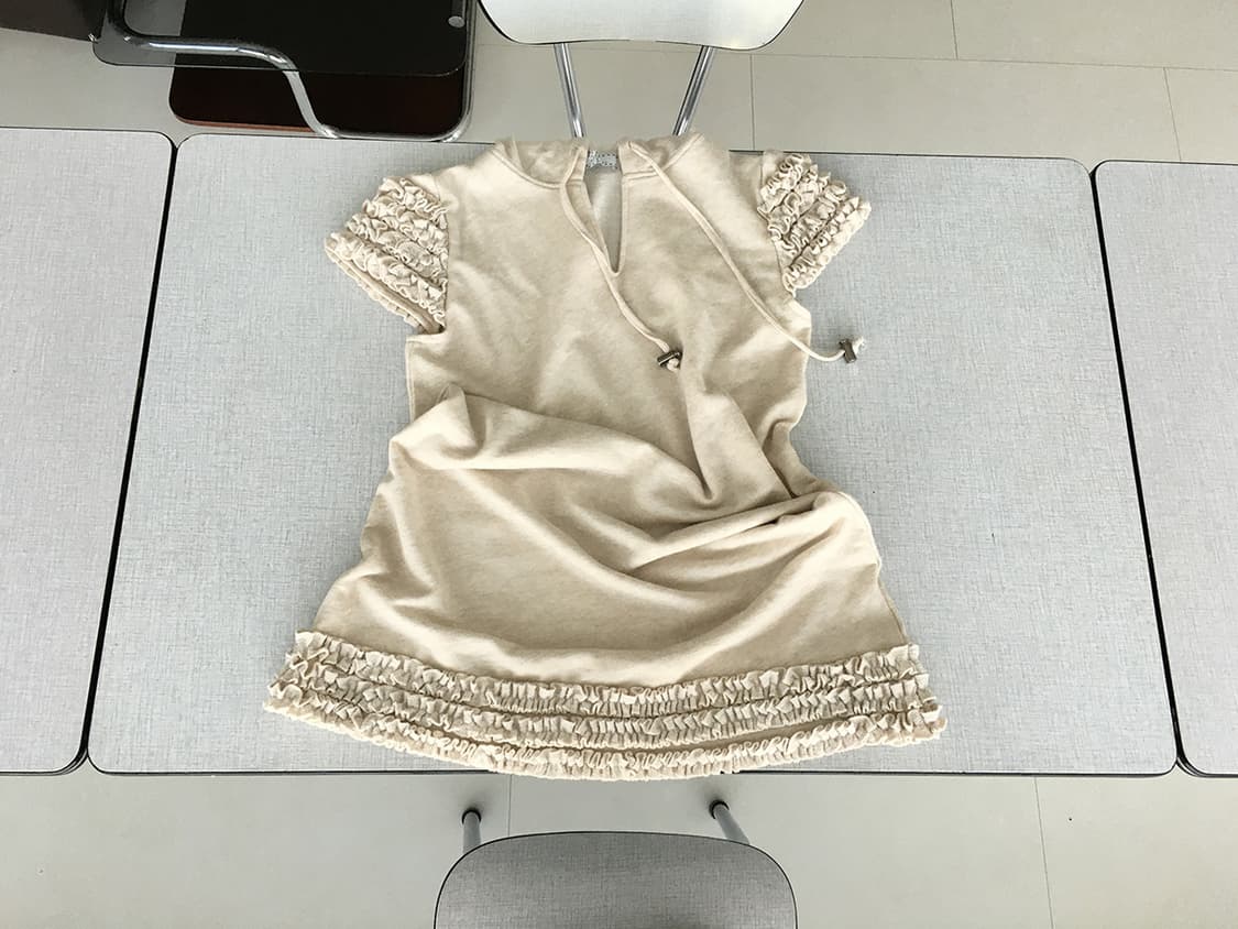 ruffle sleeve hoodie dress 상품이미지2