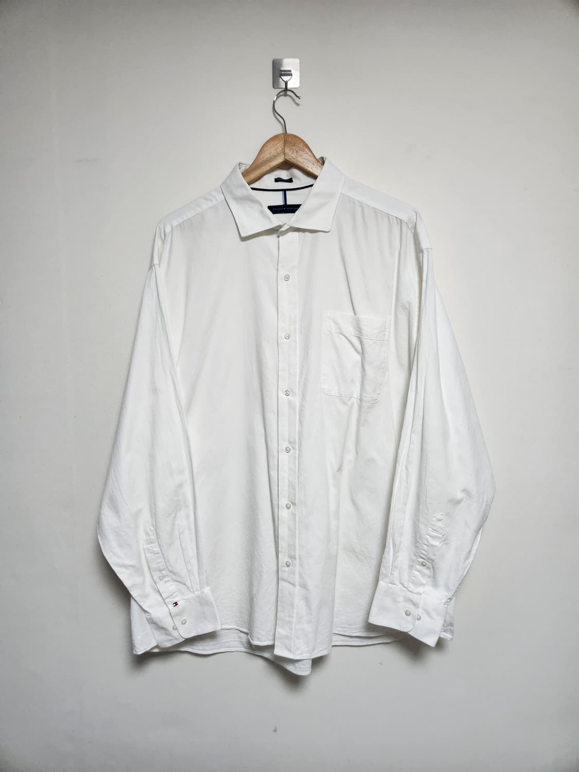 타미힐피거Tommy 화이트 코튼 셔츠 2XL - S183 상품이미지1
