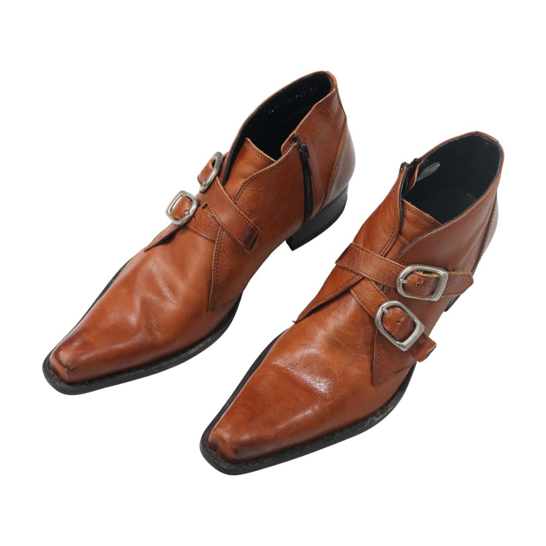 훕데두 스퀘어토 버클 스트랩 부츠 상품이미지1