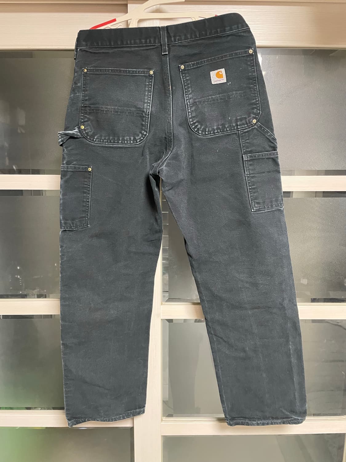 [31x30] 00s 칼하트 더블니 블랙 덩가리 상품이미지2