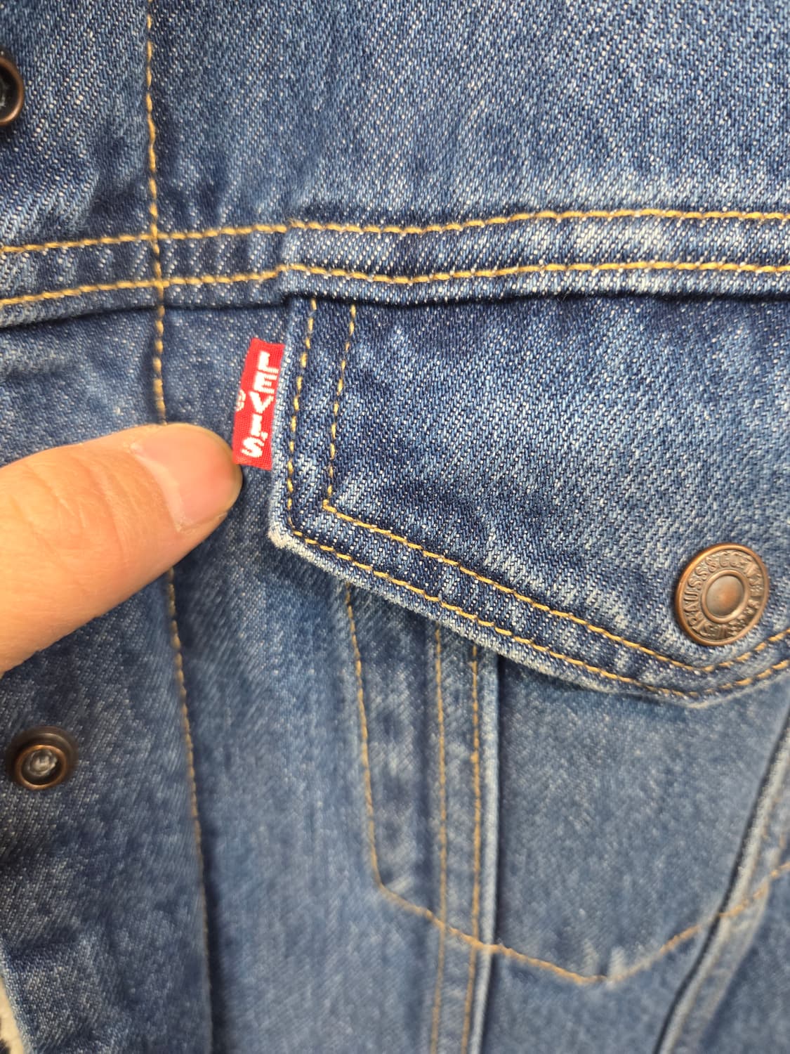 리바이스 셰르파 데님자켓 xs 상품이미지5