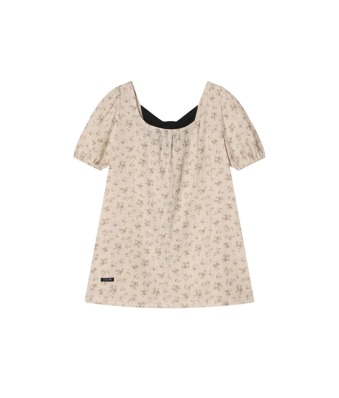 콜로신스 BLACK TIE BLOUSE VINTAGE FLOWER 상품이미지1