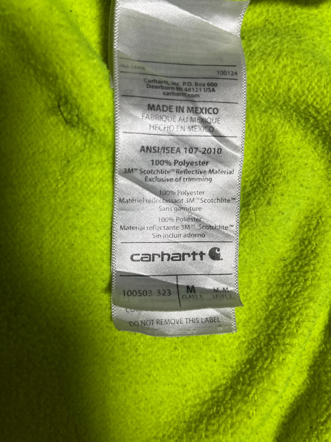 90s 칼하트 후드집업 high visibility hoodie 상품이미지5