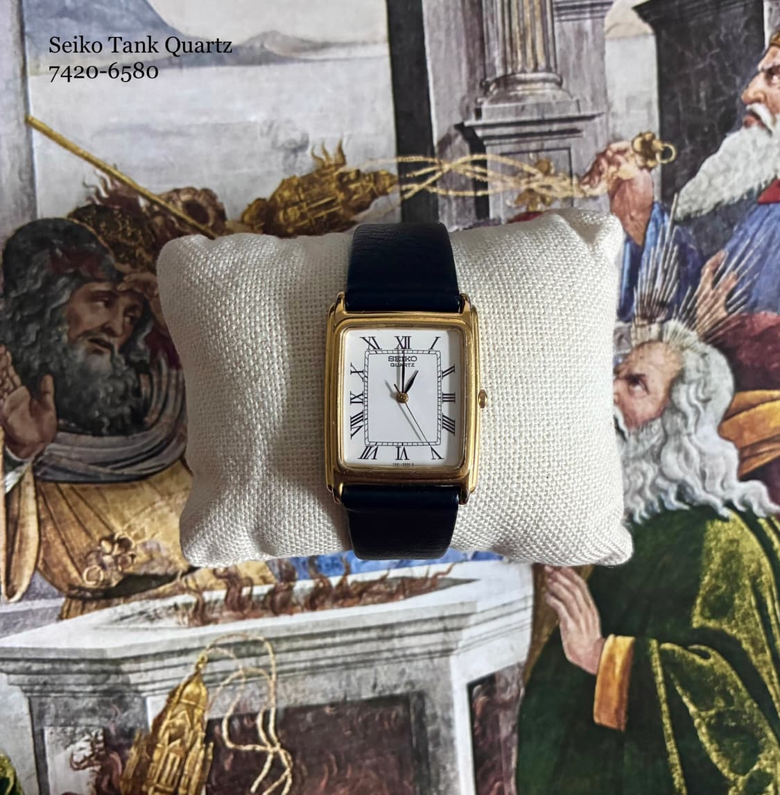 Seiko Tank Roman Quartz Watch 상품이미지8