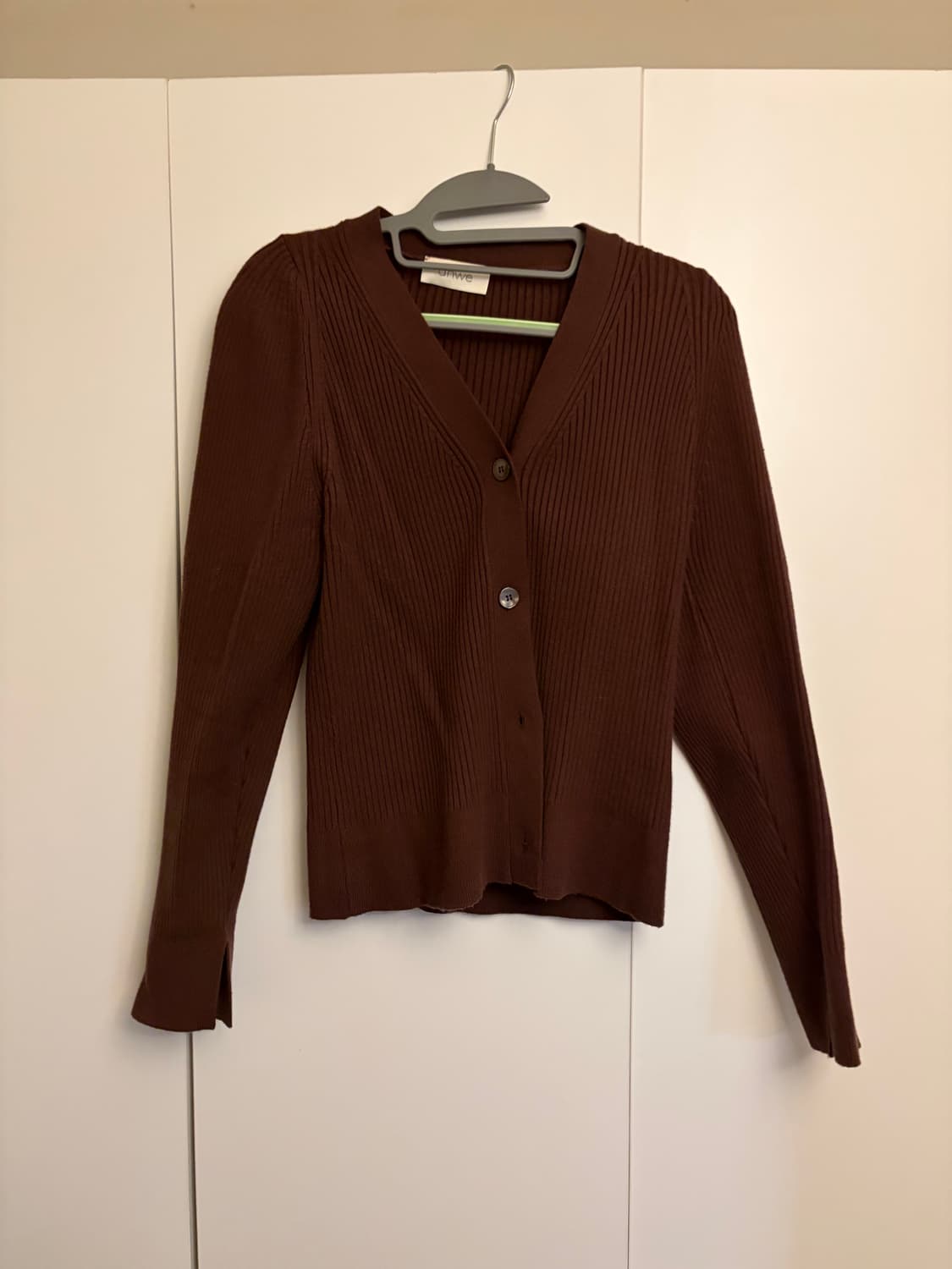 아위ahwe 크림 볼륨 가디건 (브라운) 상품이미지7