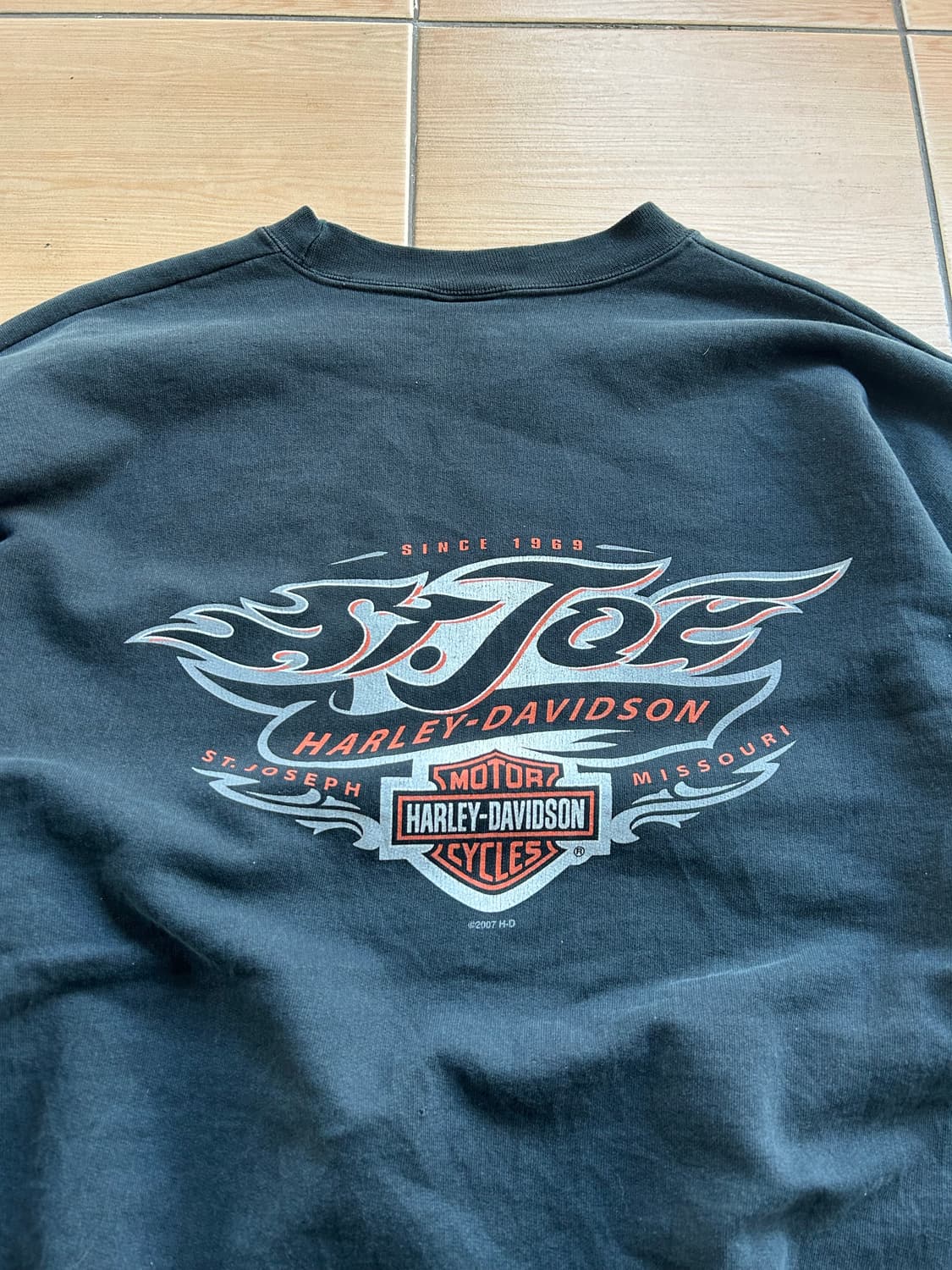 00‘s 할리데이비슨 바&실드 스웻셔츠 상품이미지5