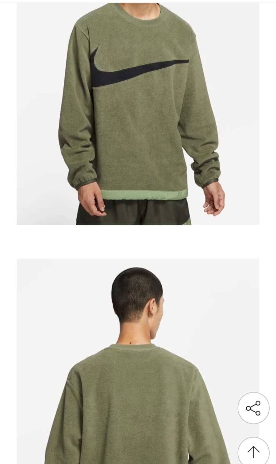 나이키 클럽 플리스 윈터라이즈드 크루 (DQ4895-222) 사이즈95  상품이미지2