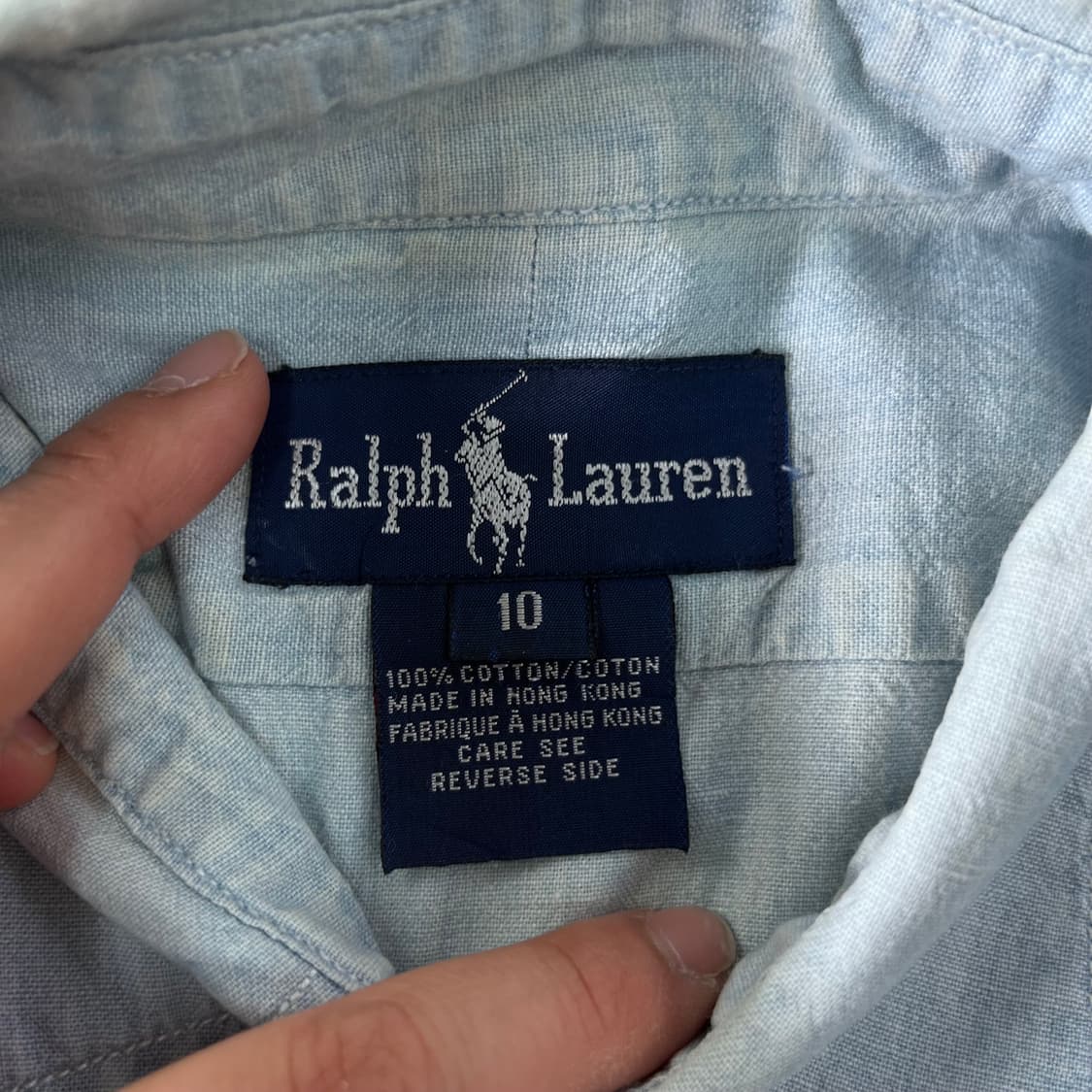 100 폴로랄프로렌 데님 코튼 셔츠 상품이미지4