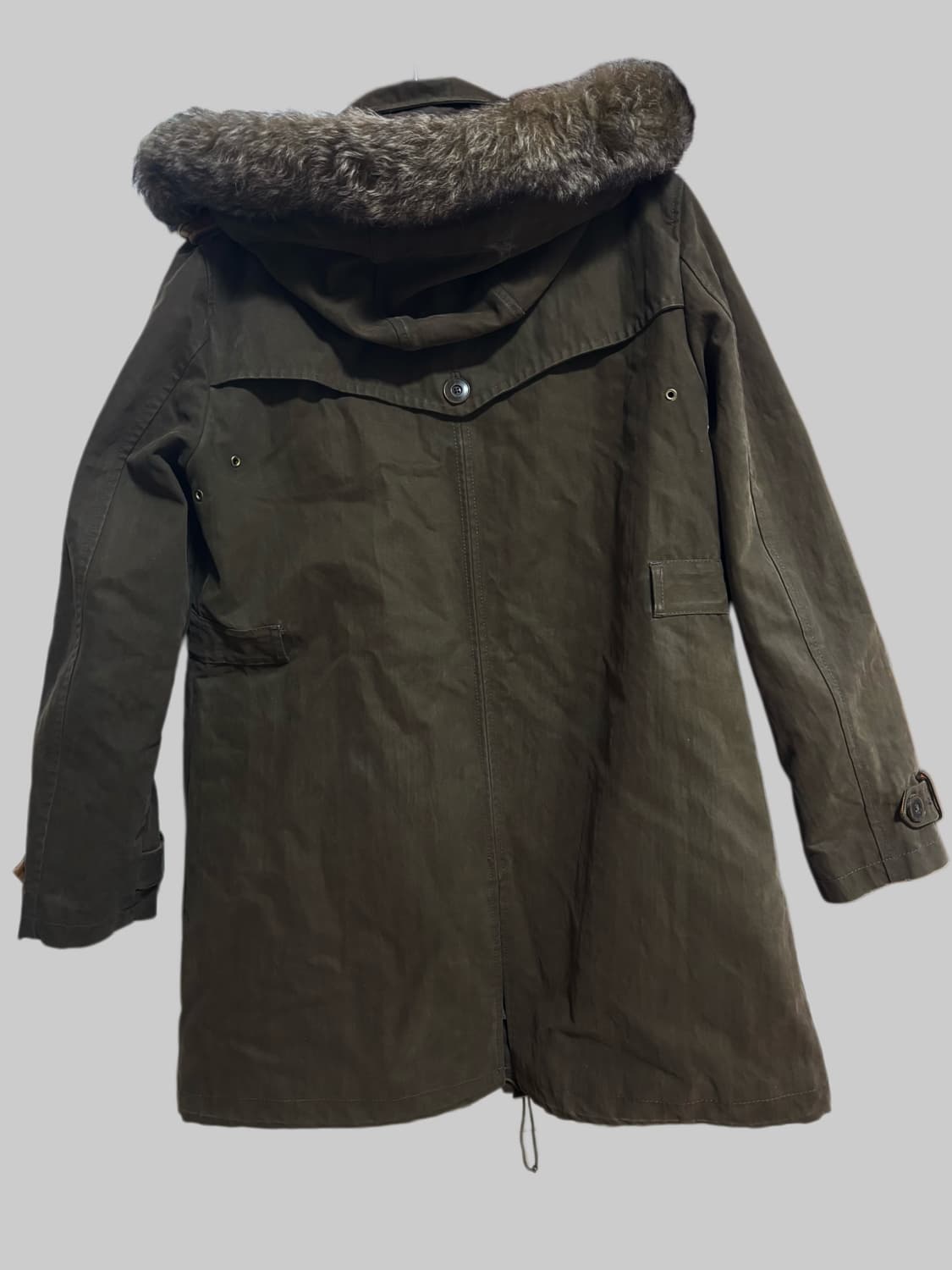 빈티지 카키브라운 야상 상품이미지3