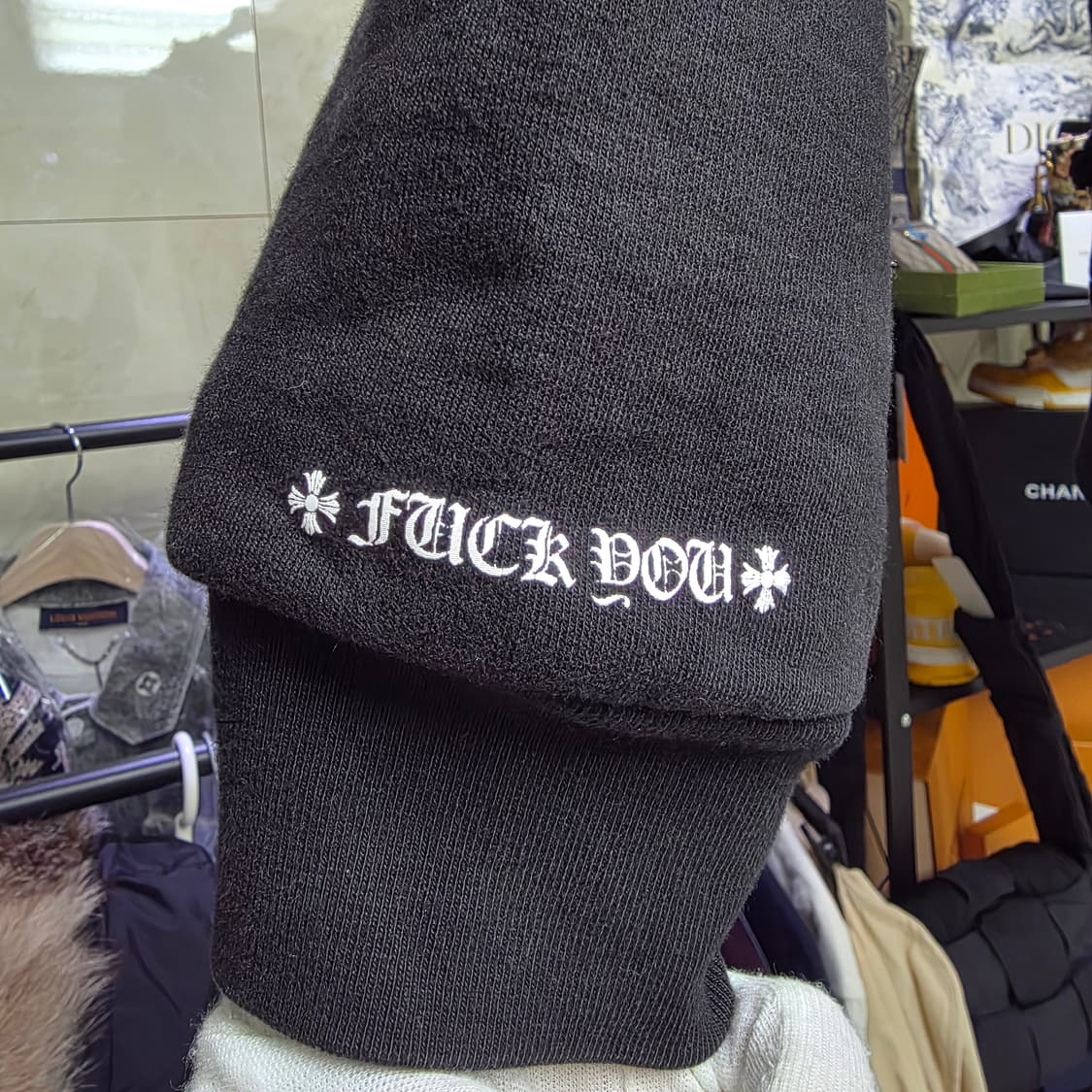 {클로젯}[M][백화점판]크롬하츠 프린팅 백로고 후드집업 자켓 상품이미지3