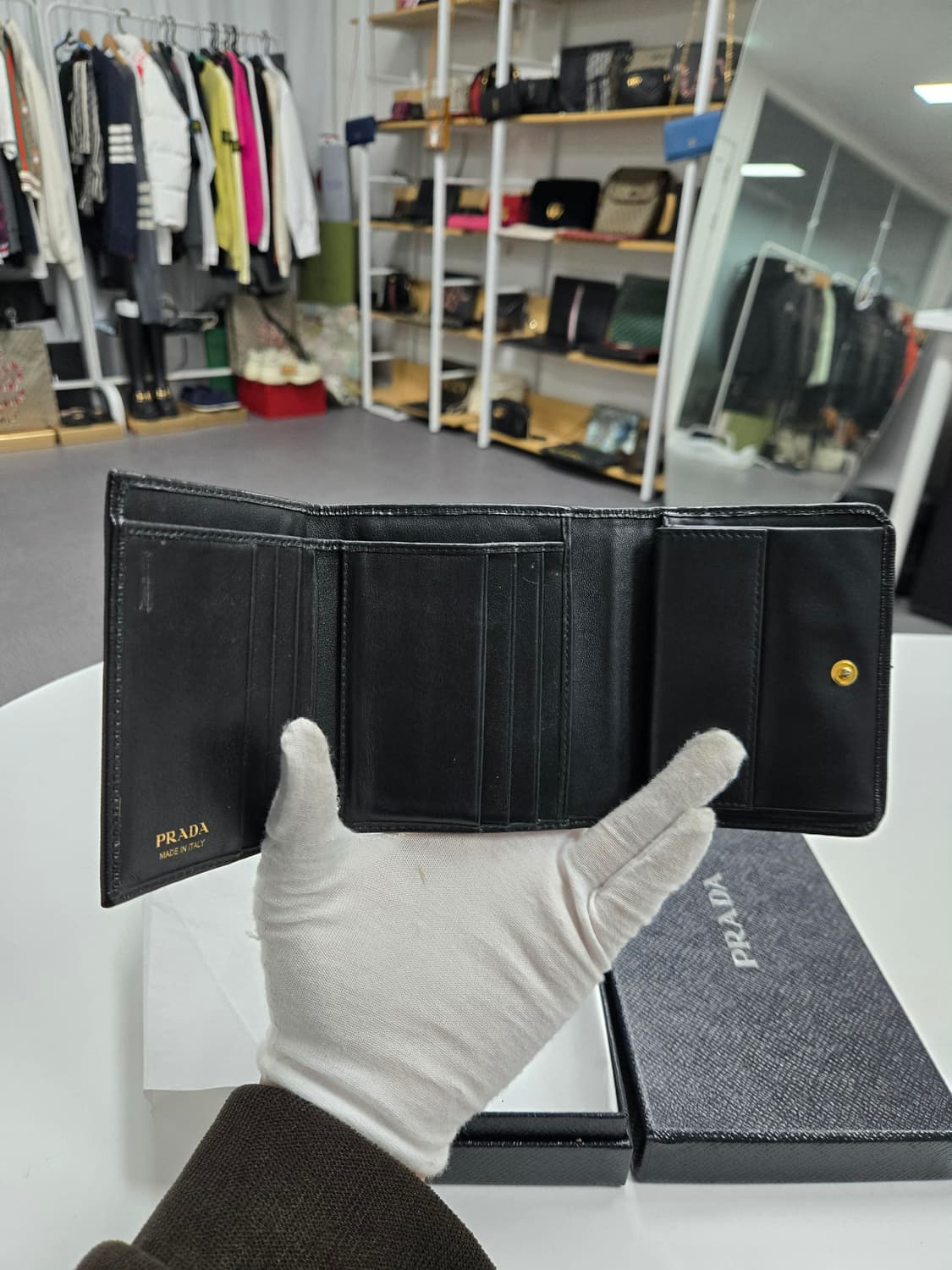 [50%세일] 프라다 사피아노 중지갑 상품이미지5