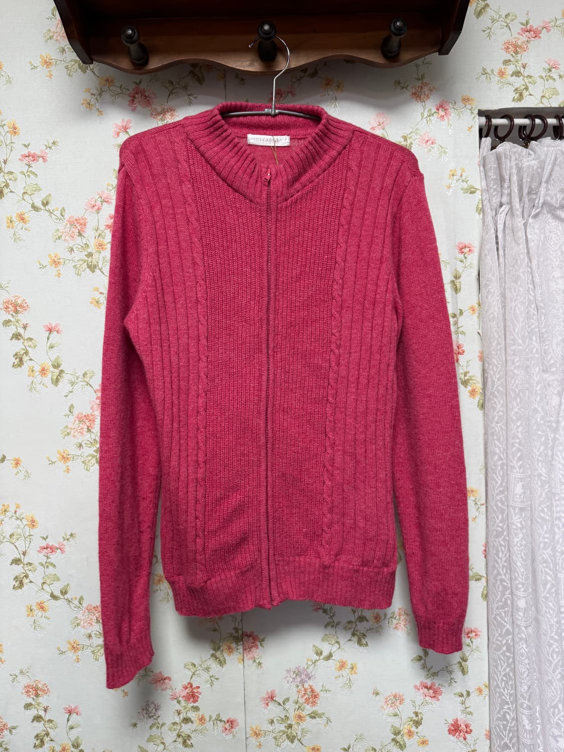 짜임 니트 집업 상품이미지1