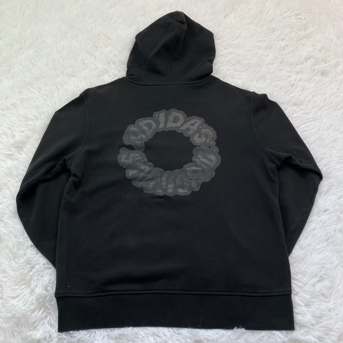 빈티지 아디다스 도넛 백 프린팅 후드 747 y2k 스트릿 갸루 펑키 상품이미지2