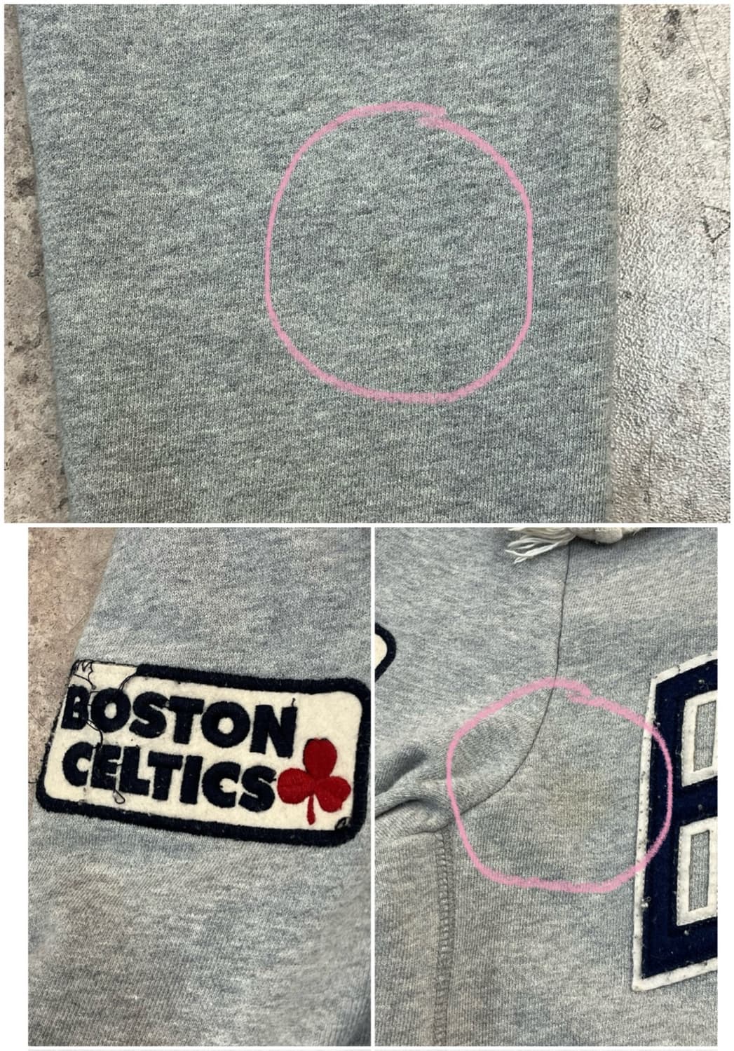 NBA 보스턴 후드집업 그레이 L #csz2857 상품이미지8