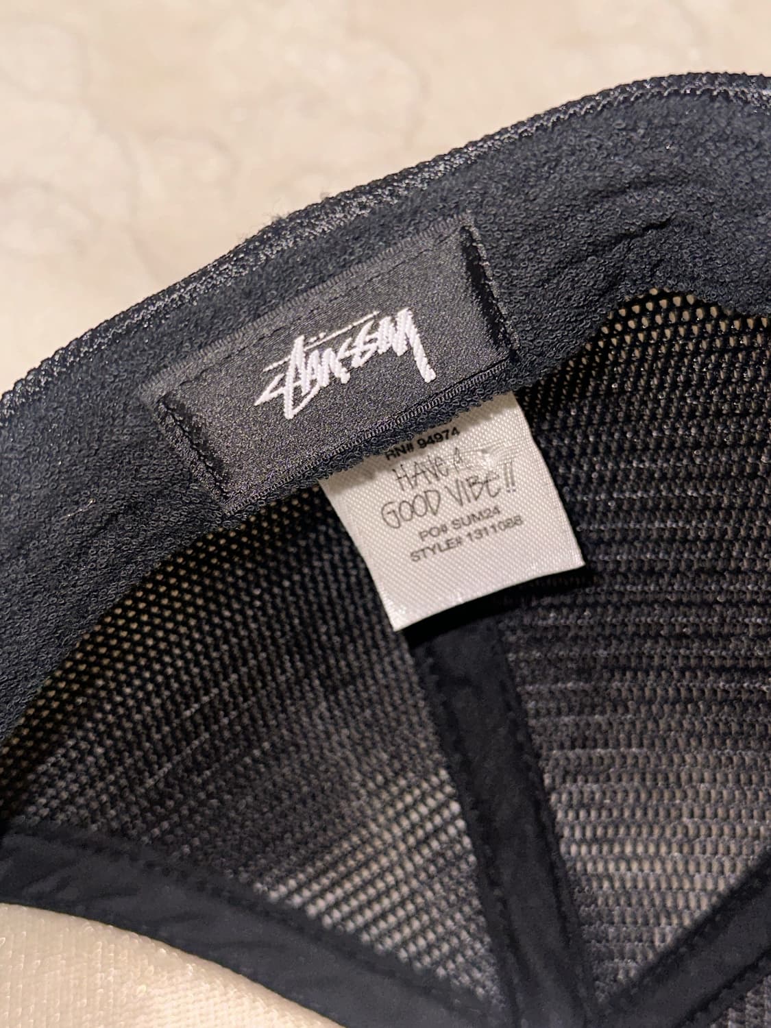 Stussy basic trucker cap black 상품이미지5