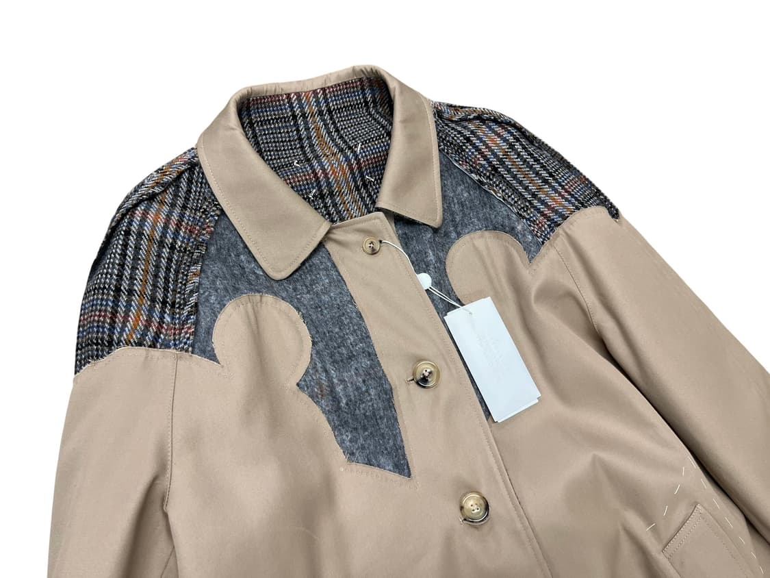 마르지엘라 리버시블 게버딘/트위드 레글런 맥코트 상품이미지5