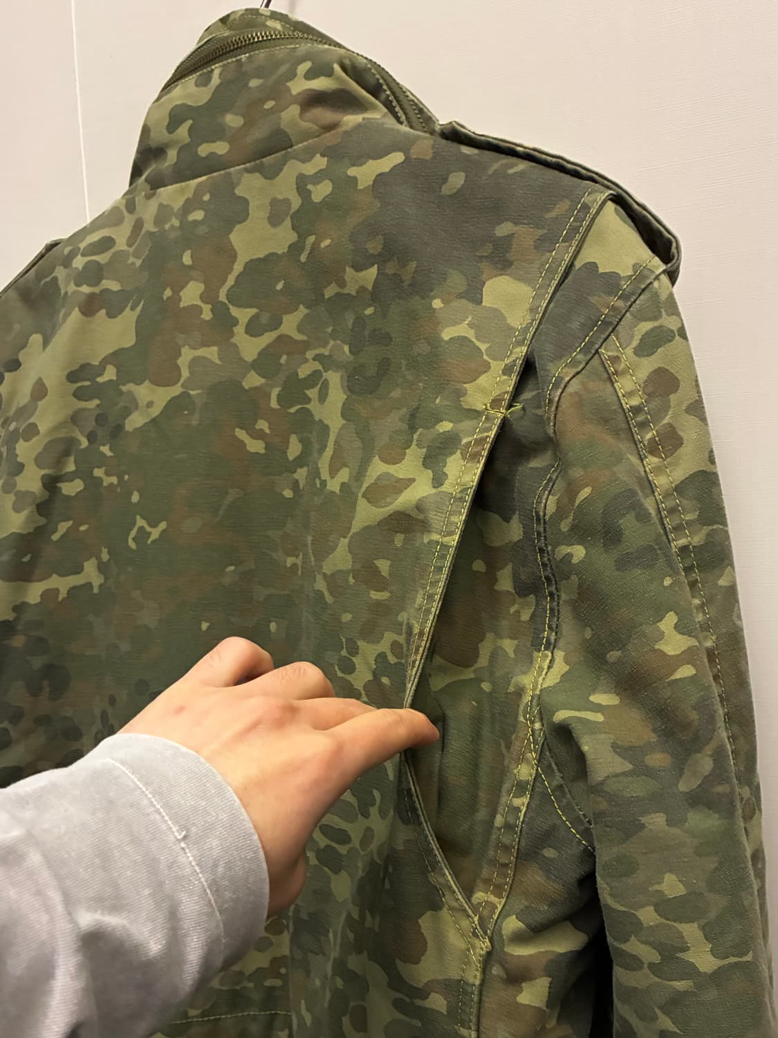 (M/105)알파인더스트리 독일군 플렉탄 카모 m65 모드 필드자켓 야상 상품이미지8