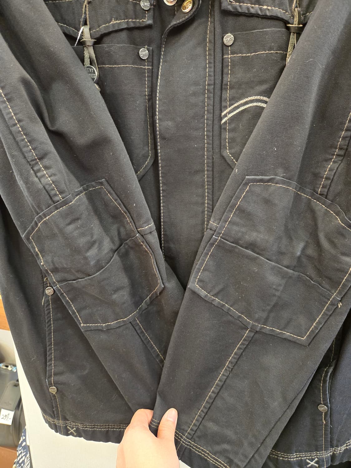 [쿨거환영]리바이스 Levi's 블랙 코튼 워크 재킷  상품이미지4