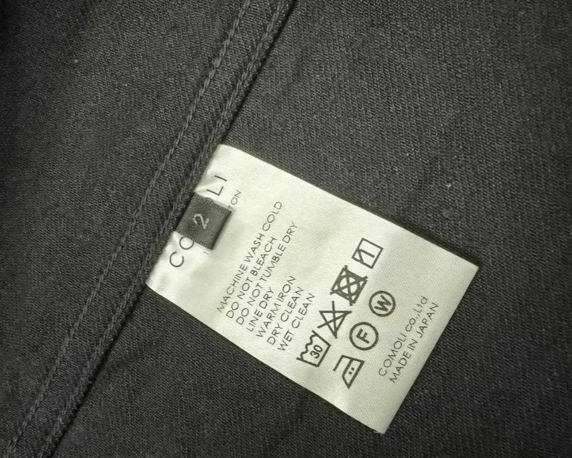 코모리 데님 워크자켓 블랙 팝니다 상품이미지2