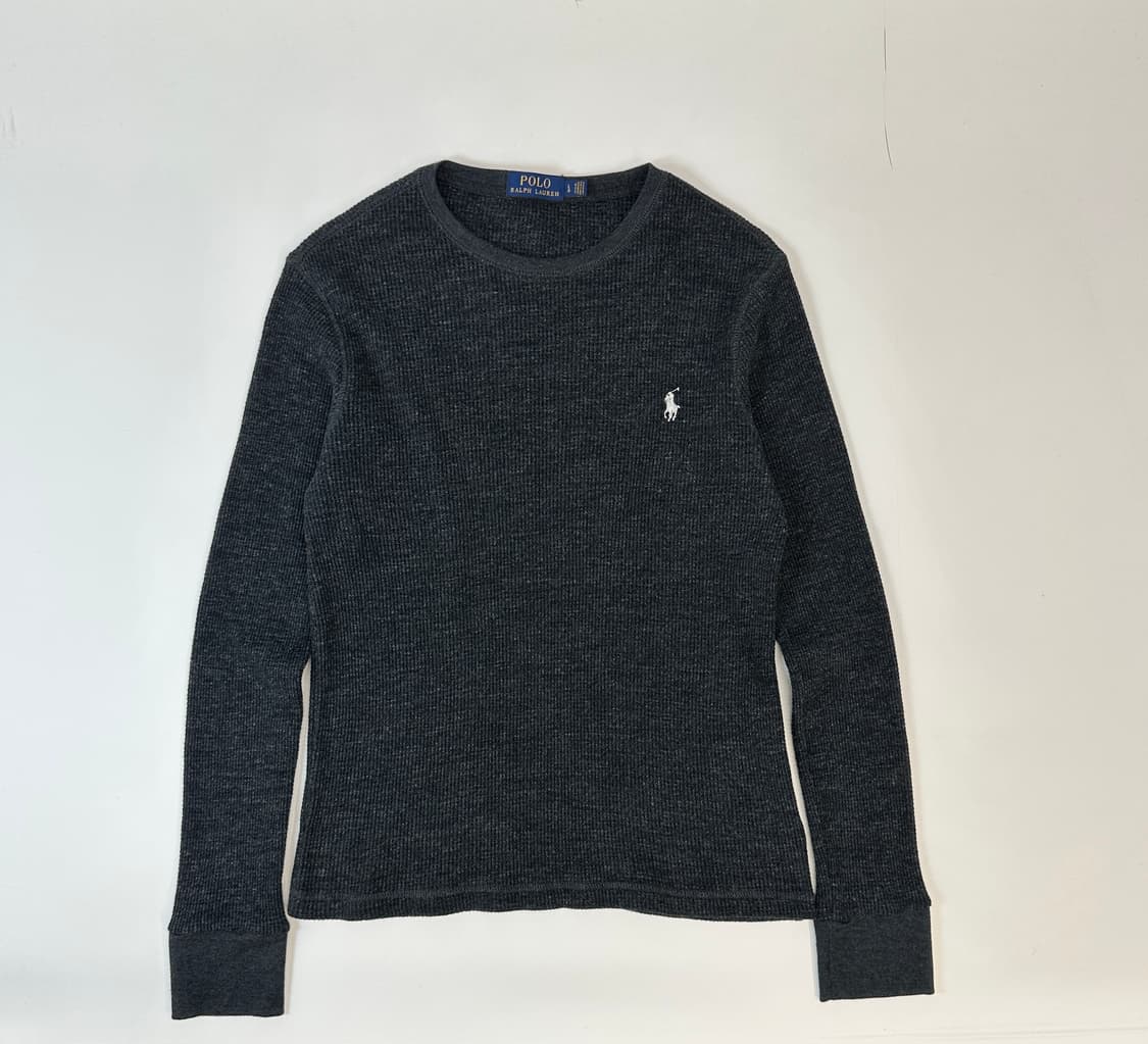 폴로 랄프로렌 롱슬리브 니트 차콜 상품이미지1