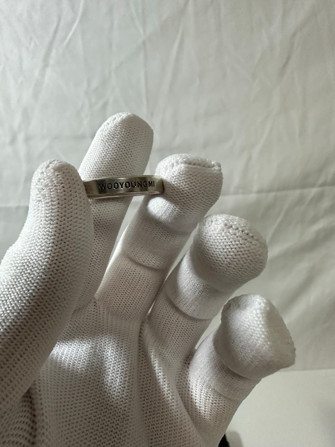 우영미 실버 커브 볼드링 (L/17.5호) 상품이미지2