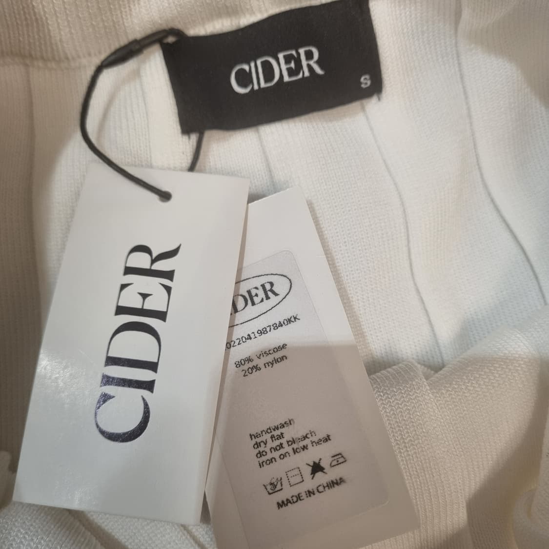 새상품 샵사이다 CIDER 플리츠 테니스 스커트 S 상품이미지5