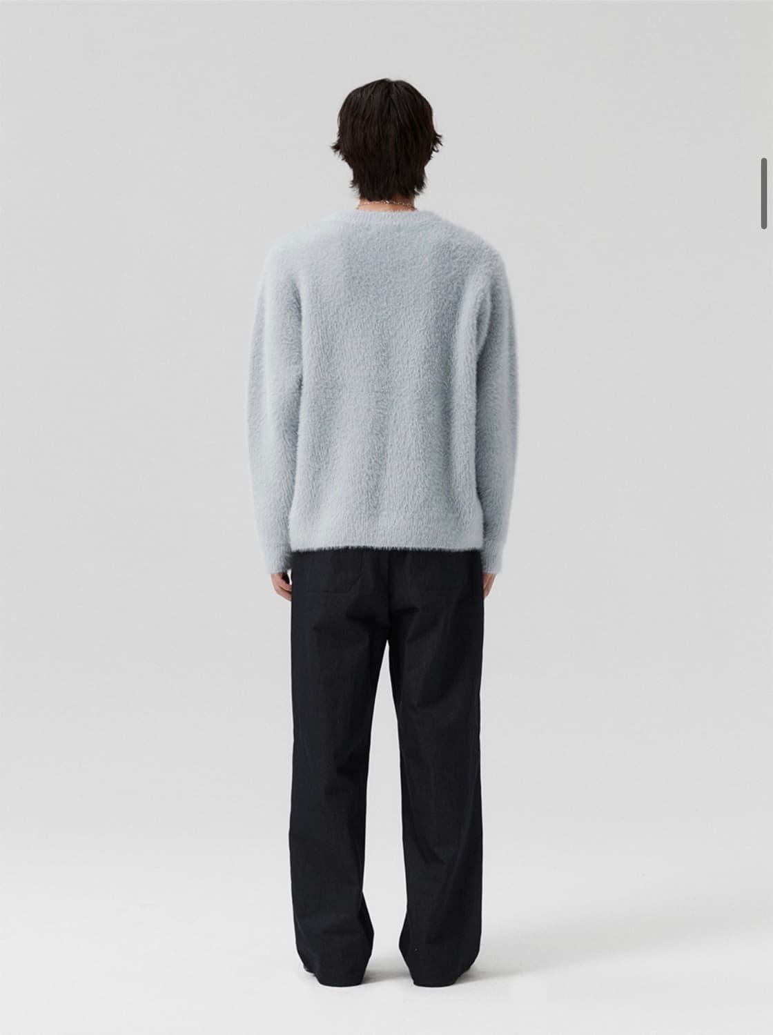 (3) 파브레가 카밀 앙고라 오버핏 니트 (클라우드 블루) 판매 상품이미지4