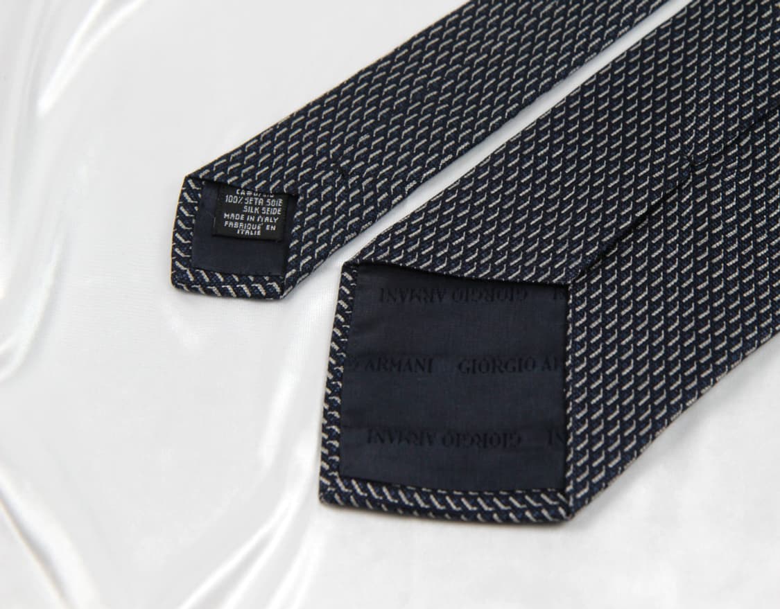 알마니 9.7cm A-등급 남자 명품 넥타이 상품이미지4
