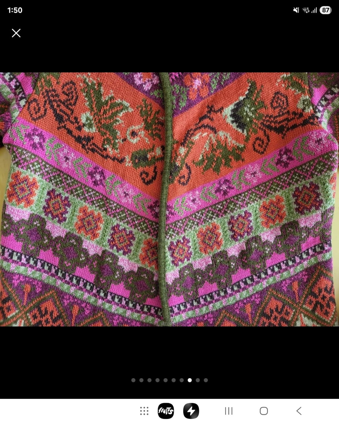 정품 오일릴리 롱니트 코트 코니즈 이태리 메이드 상품이미지6