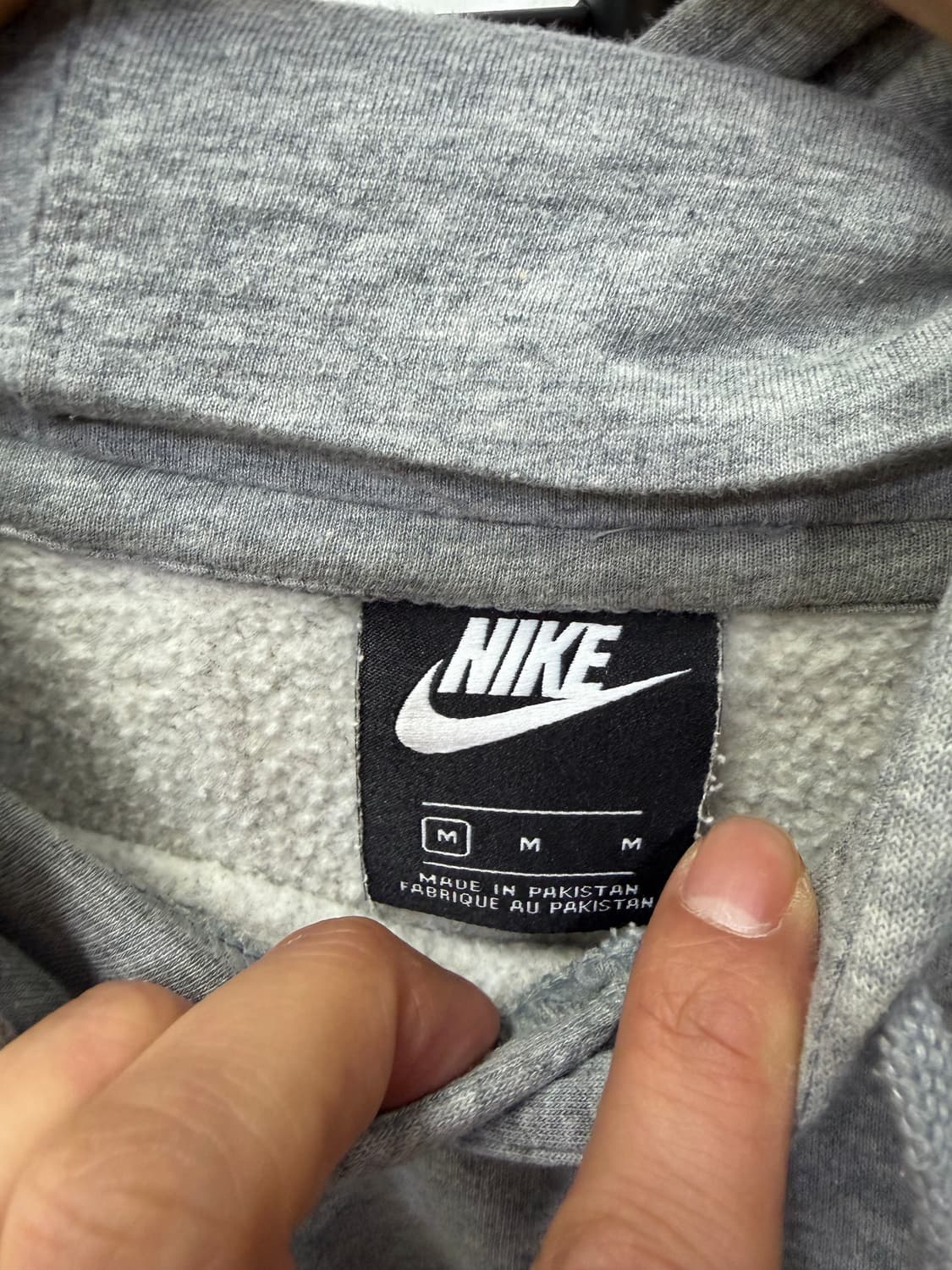 정품) 나이키 회색 후드티 M 상품이미지5