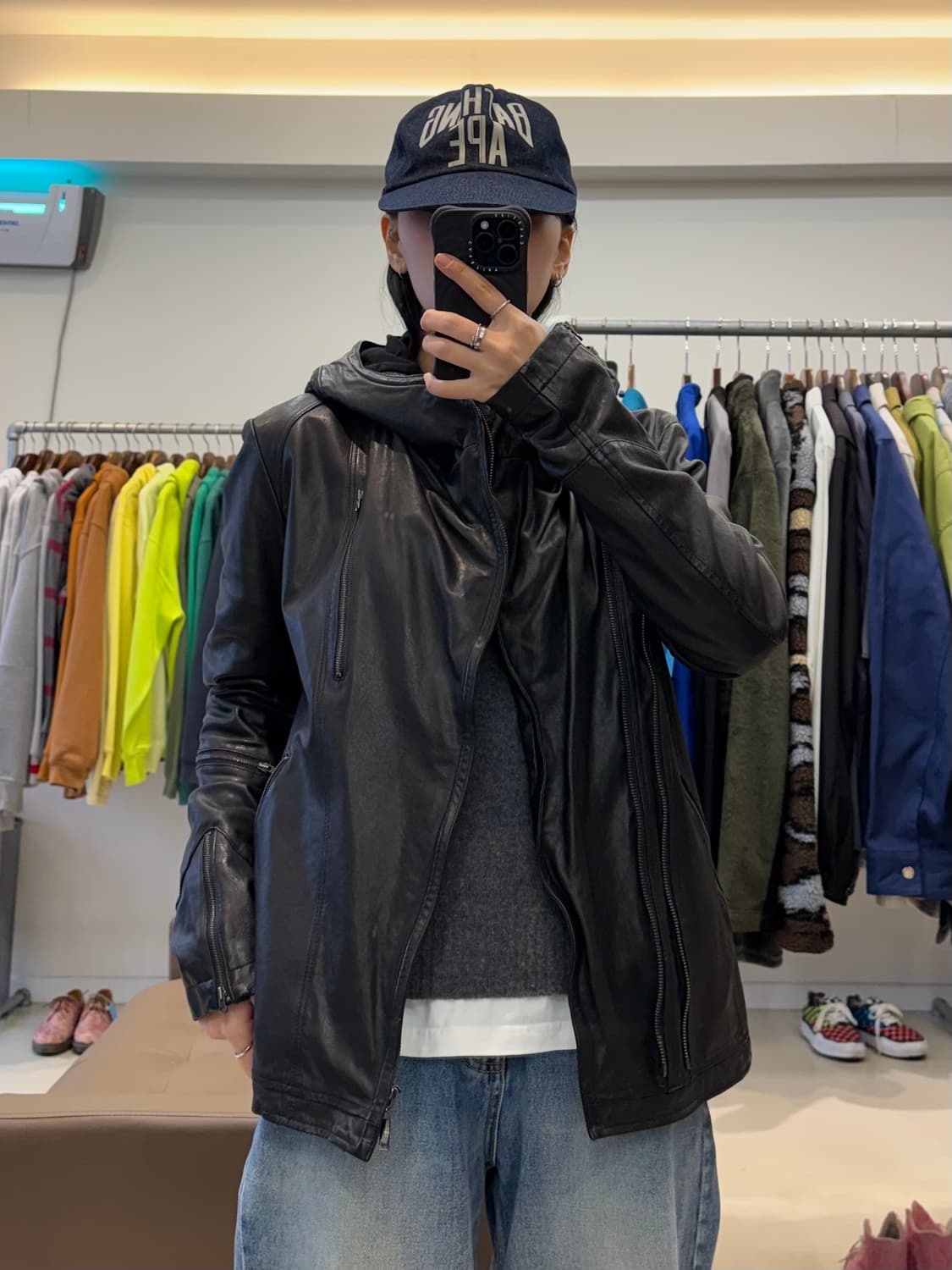 로보 ROBO 램스킨 양가죽 후드 자켓 상품이미지9