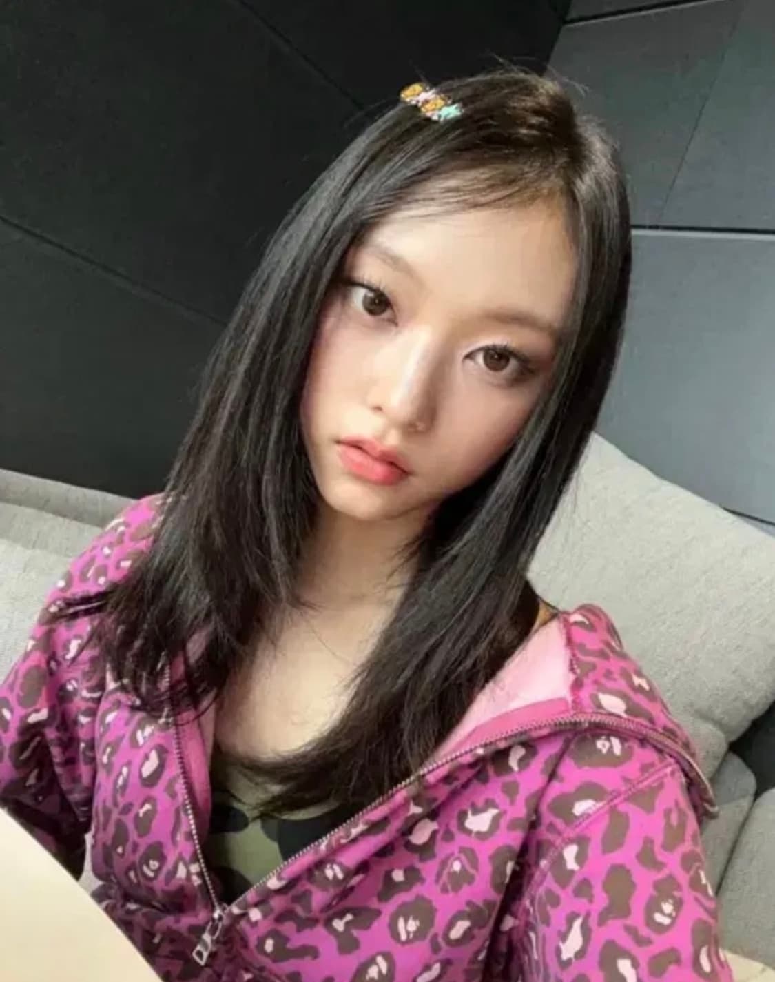 베이프 레오파드 핑크 후드집업 뉴진스 해린 라떼 히메 오네 갸루 빈티지 상품이미지1