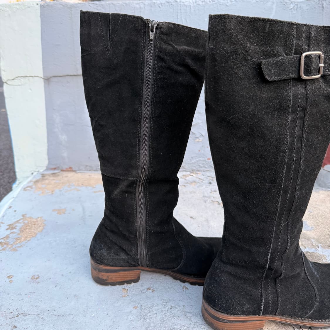 스웨이드 블랙 롱부츠 270 상품이미지4