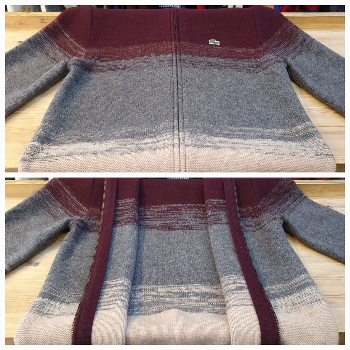 95.라코스테 집업 니트점퍼 상품이미지7