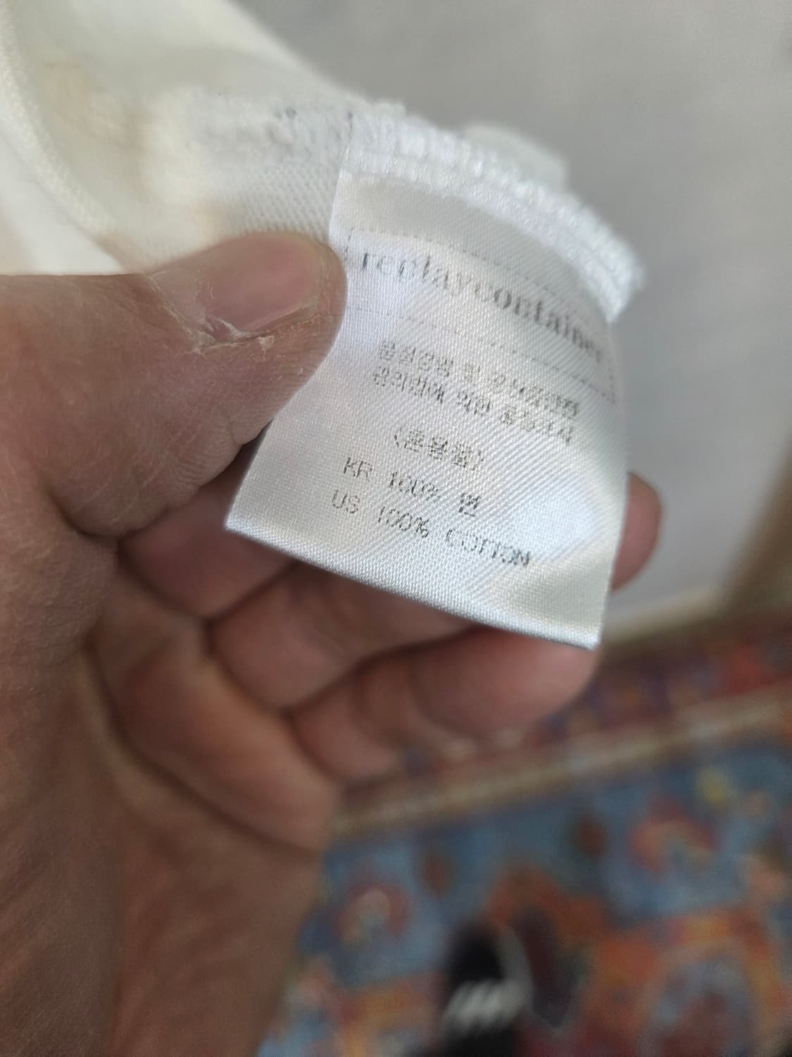 리플레이컨테이너 시그니처 코튼 반팔 대략 L 오버핏  상품이미지5