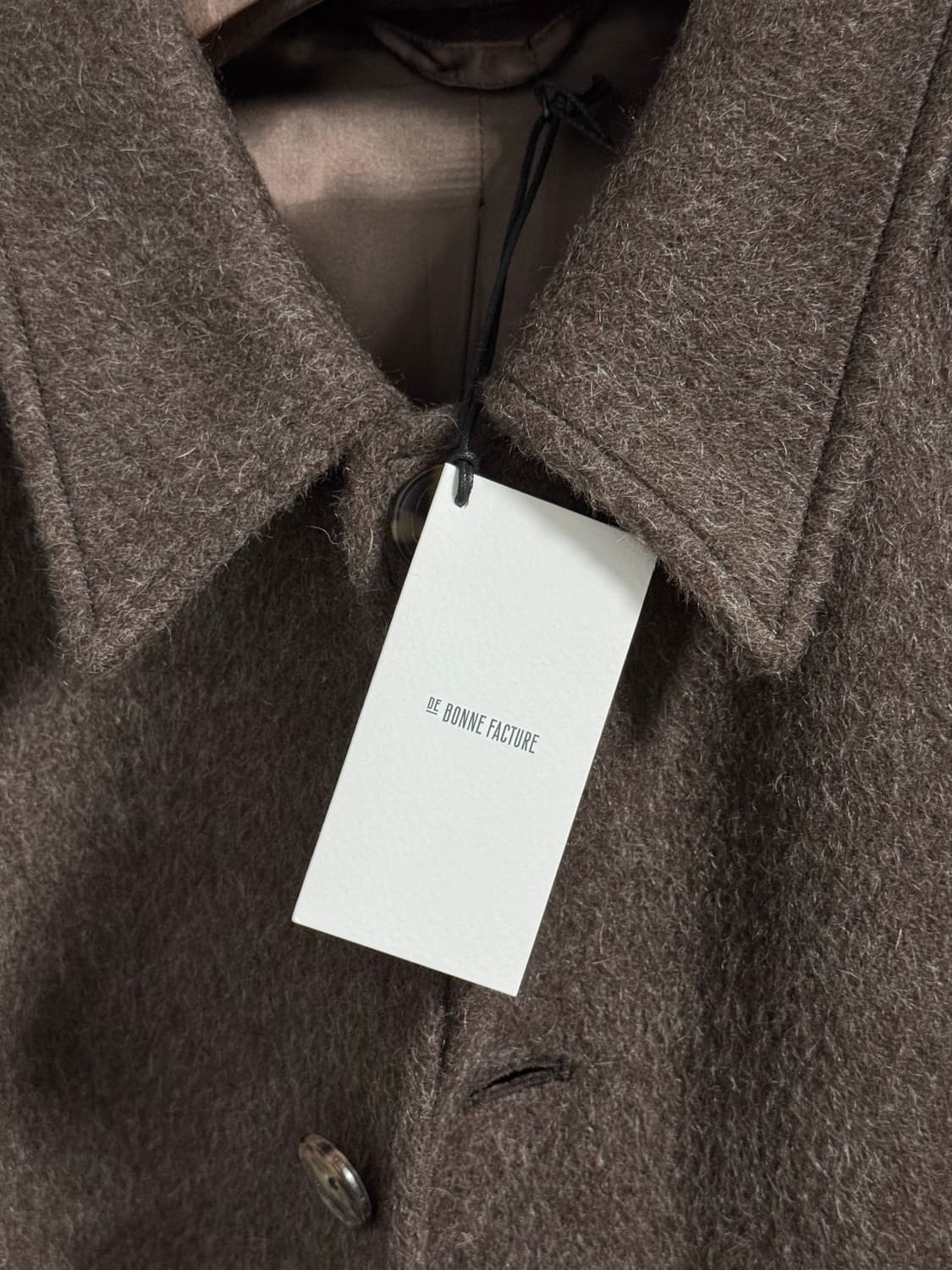 De bonne facture 드본팩쳐 울모헤어 발마칸 오버코트 48 상품이미지3