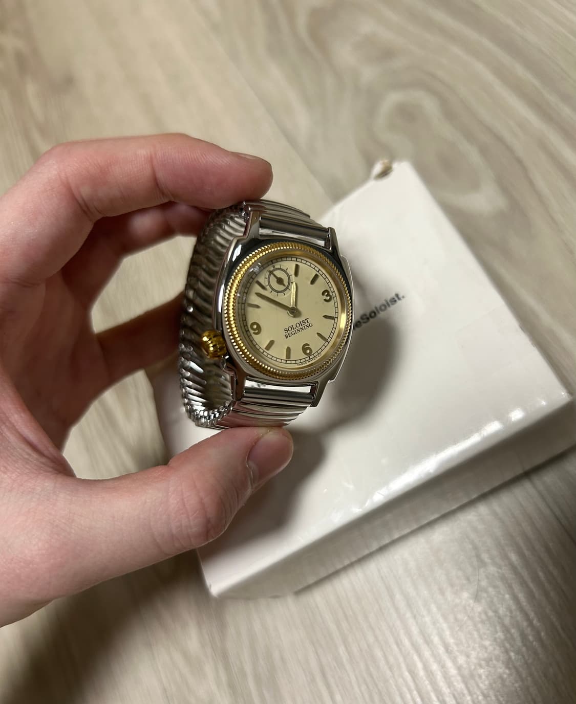솔로이스트 바그워치 베이지 32mm 새상품 상품이미지2