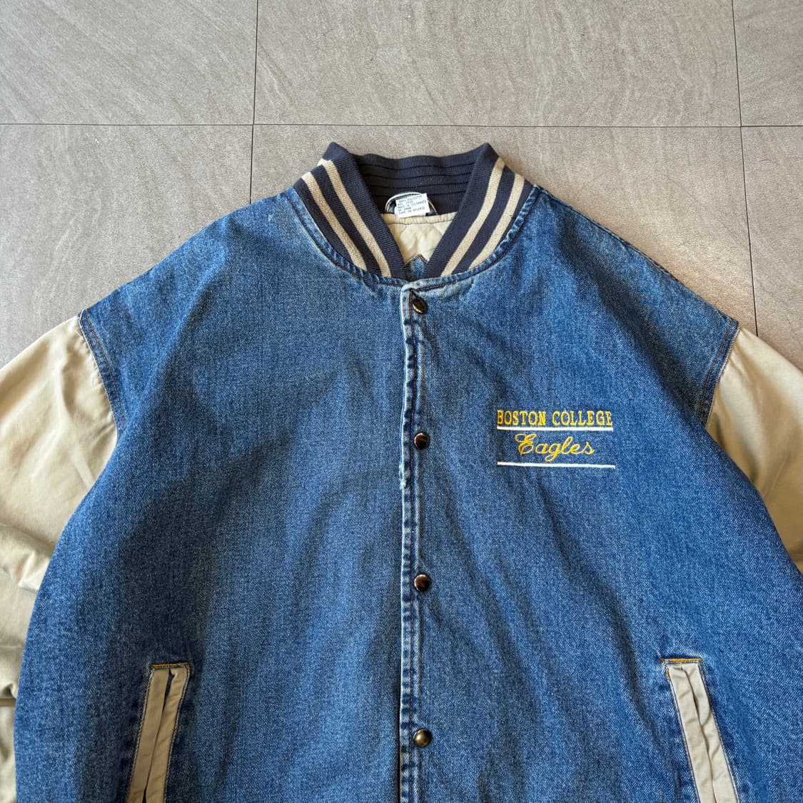 빈티지 데님 베이스볼 자켓 상품이미지3