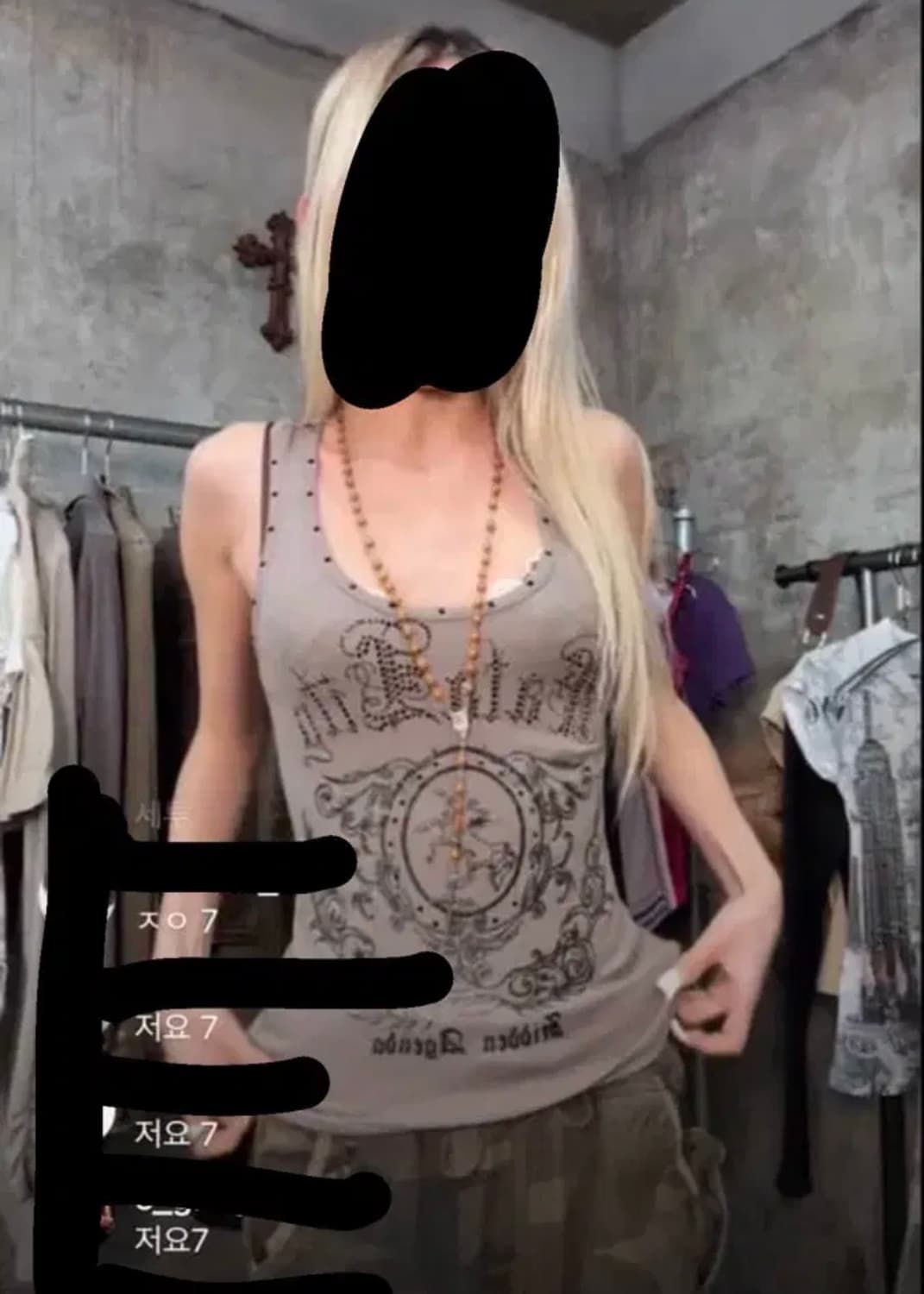 shop502 펑크갸루모카큐빅나시 상품이미지1