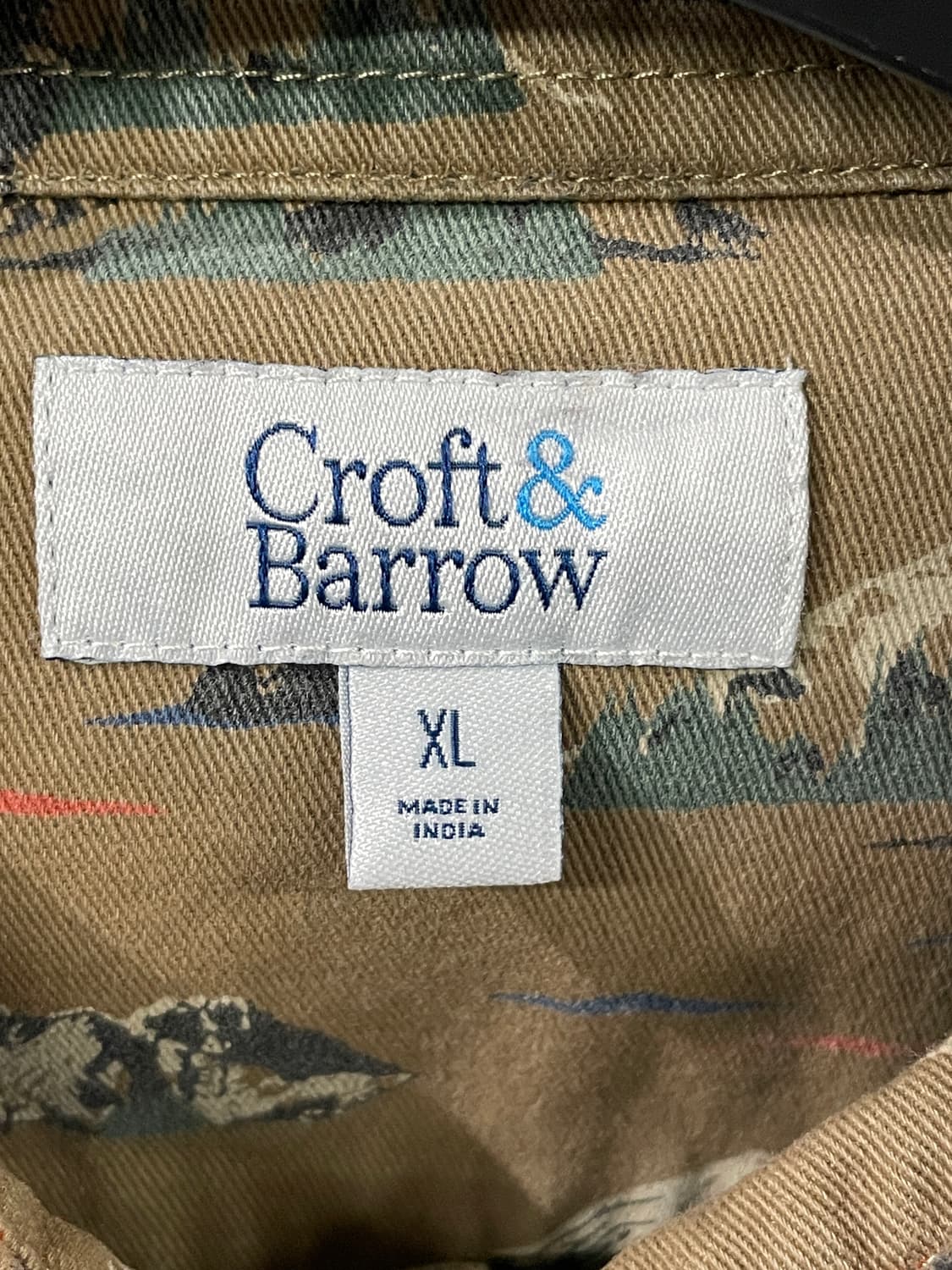 빈티지 패턴 워크 셔츠    상품이미지8