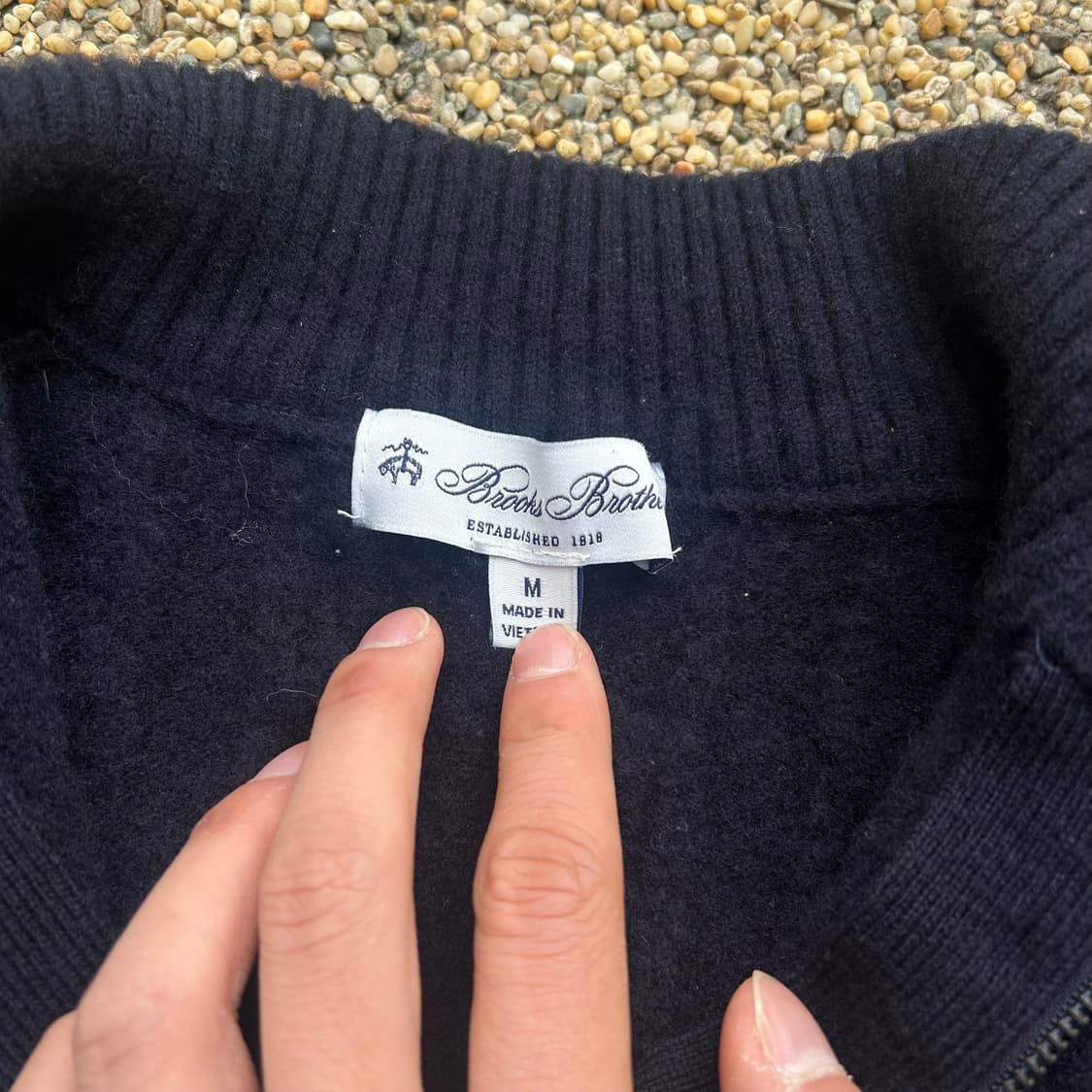 브룩스 브라더스 (Brooks brothers) 메리노울 하프집업 니트 상품이미지4