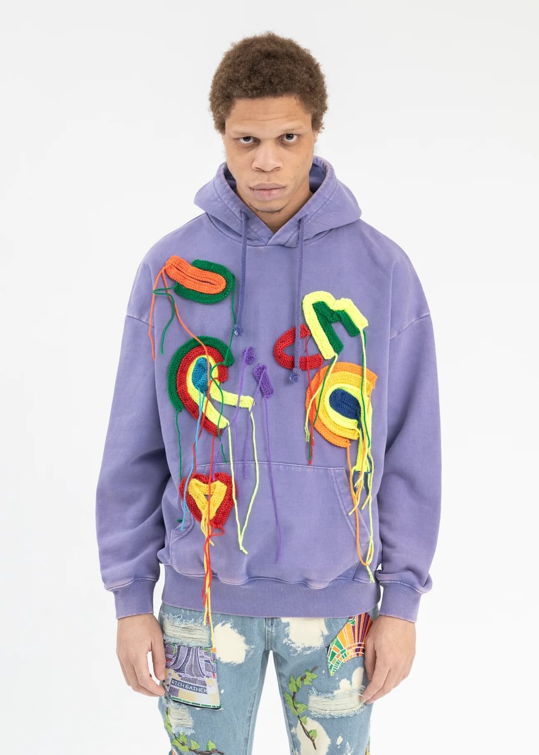 Richgainer 워시드 엠브로이더리 후드 상품이미지2